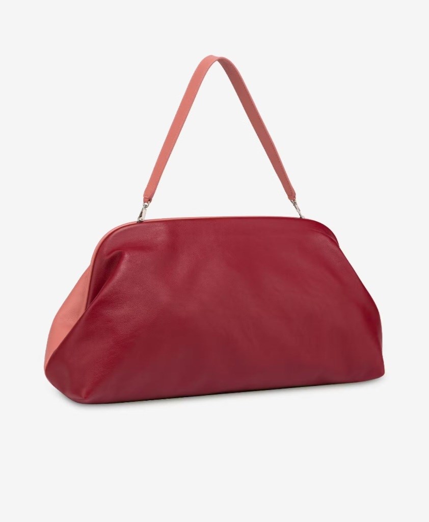 Picture of HAND BAG LARGE MAROON / PINK