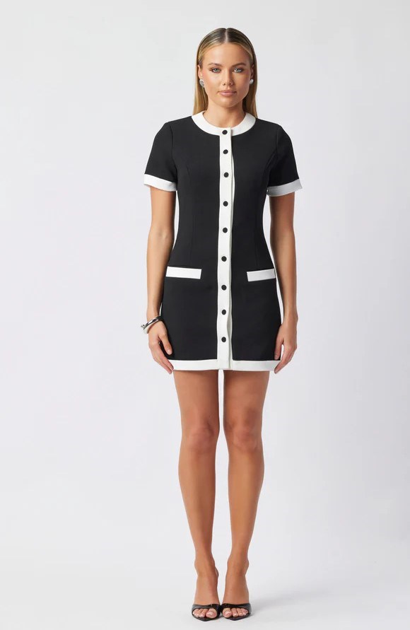 Picture of CARRIE BLK MINI DRESS