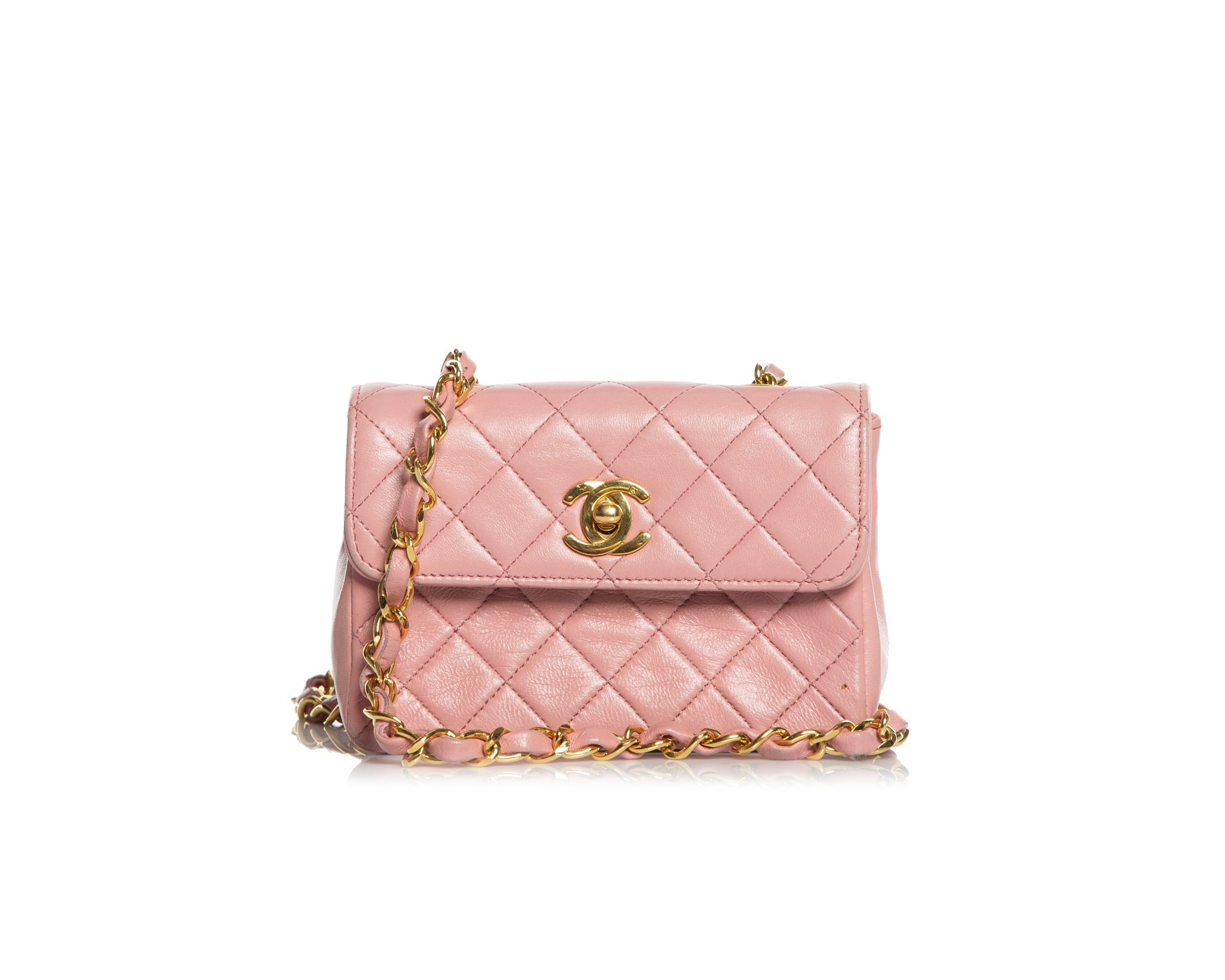 Chanel Quilted CC Flap Bag  Pink Shoulder Bags Handbags  CHA763590  The  RealReal