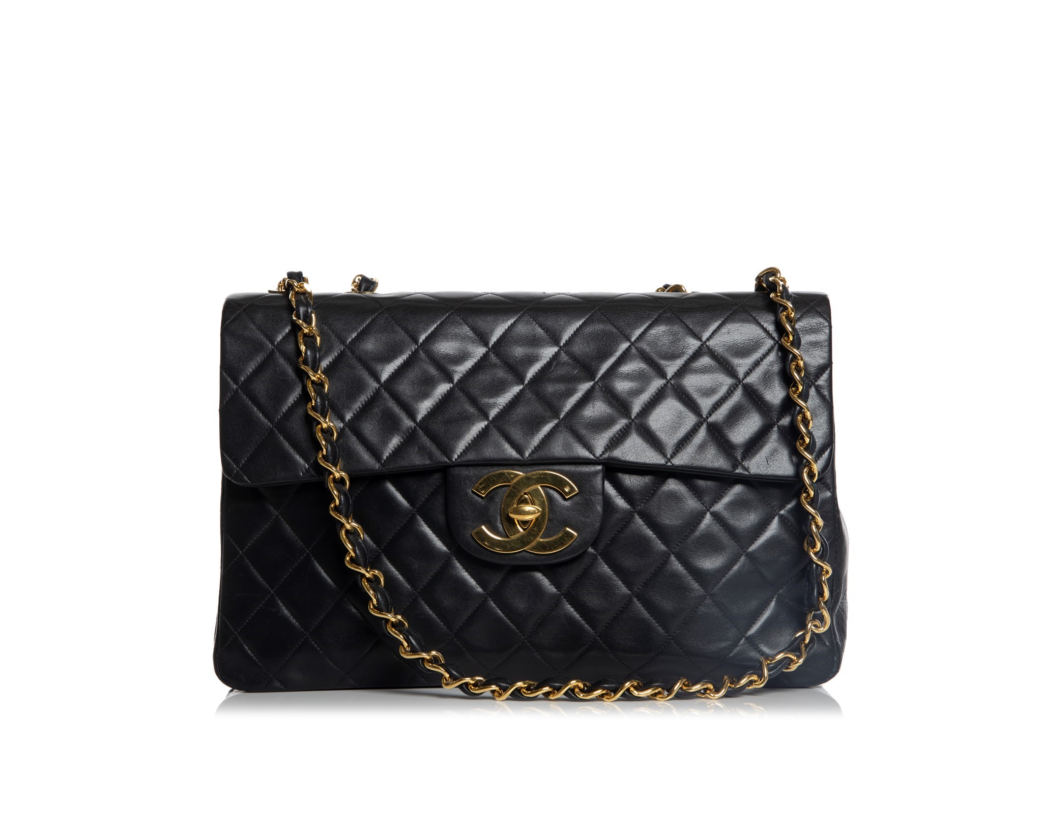 Black Lambskin Classic Single Flap Double Twin Bags – Vintage Couture