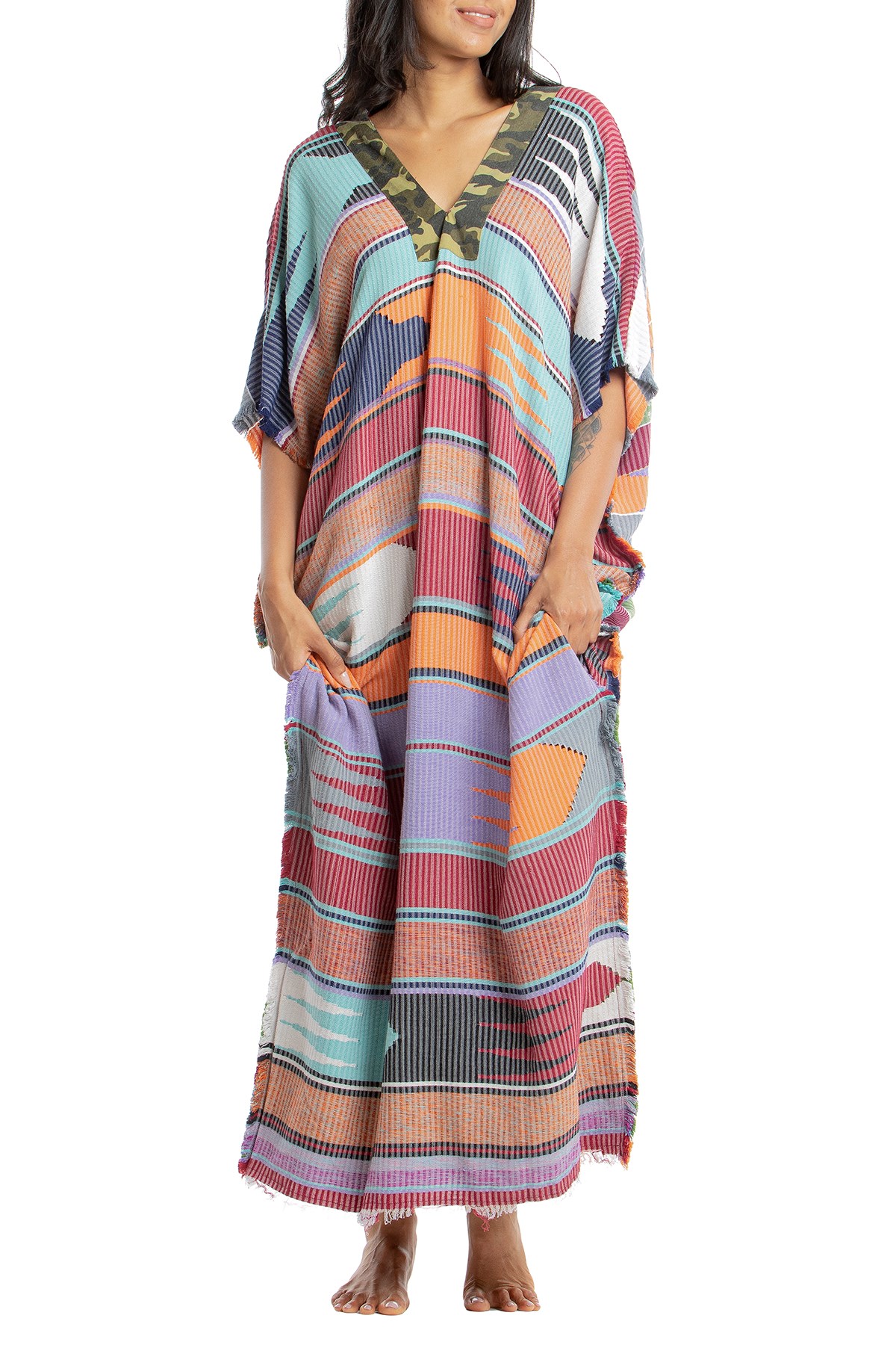 Picture of KAFTAN DRESS MULTI C2141